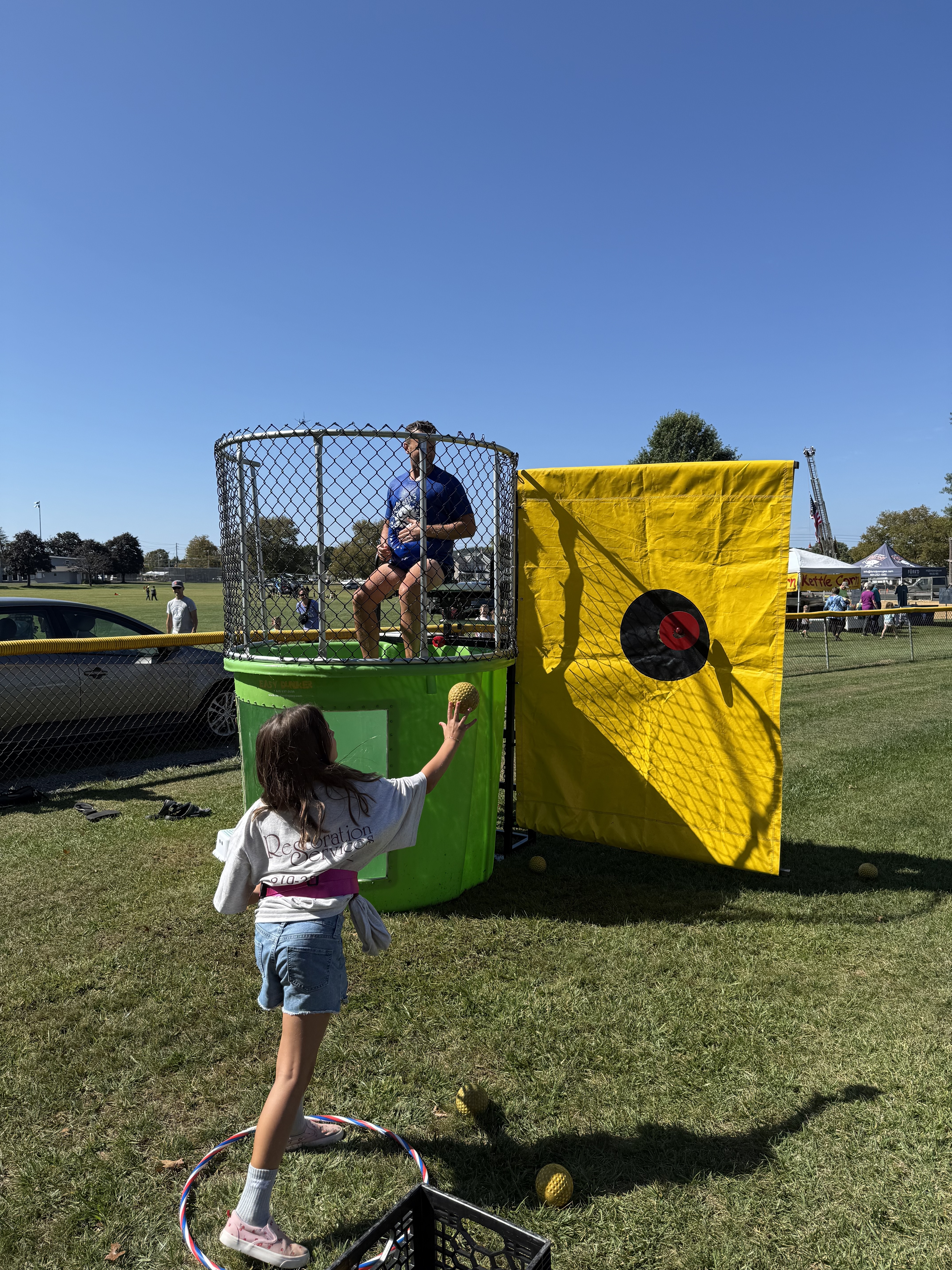 Dunk tank at Coopersburg Community Day